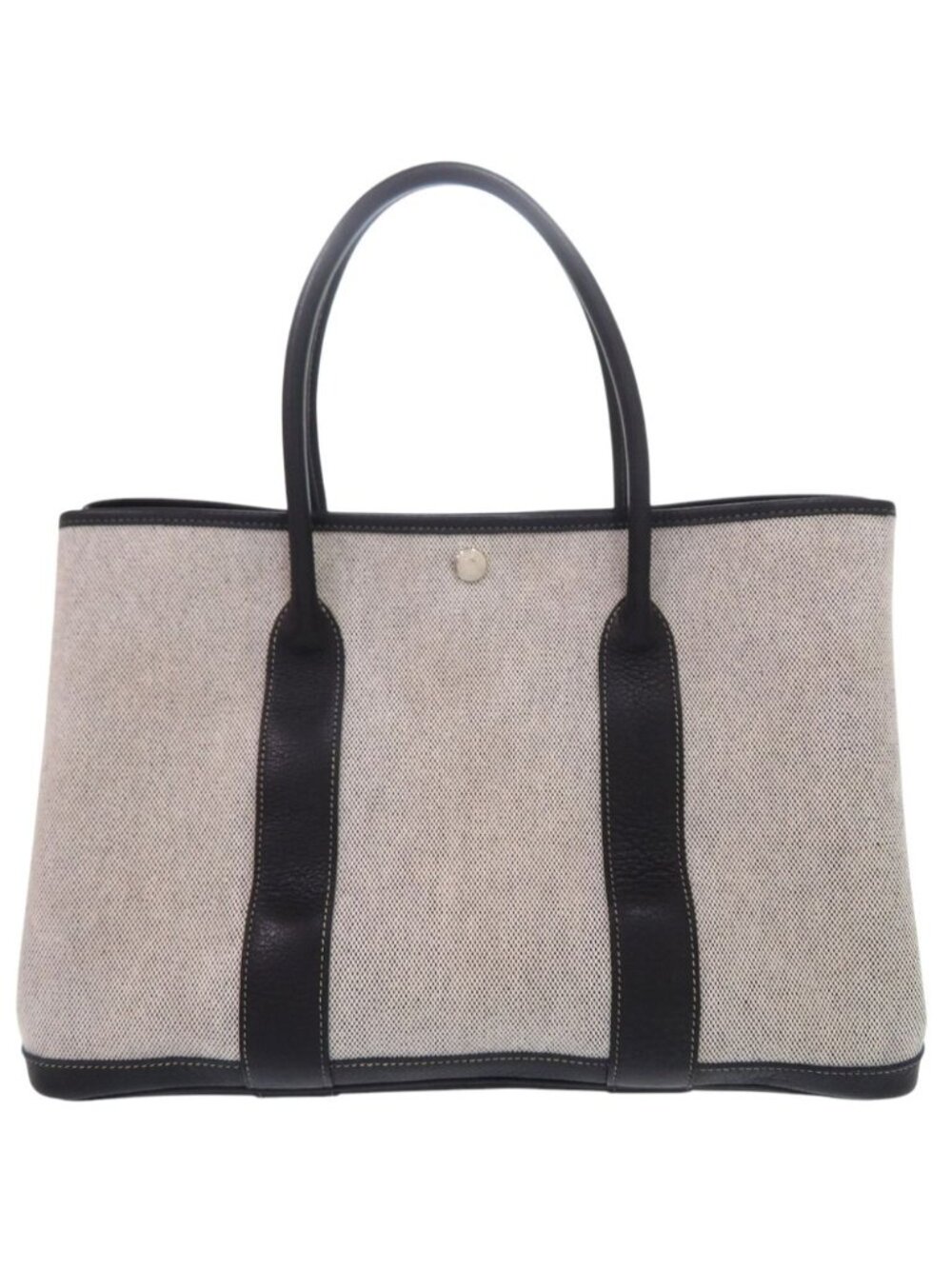 Hermes Garden Party 36 PM Tote Bag Toile H Gray